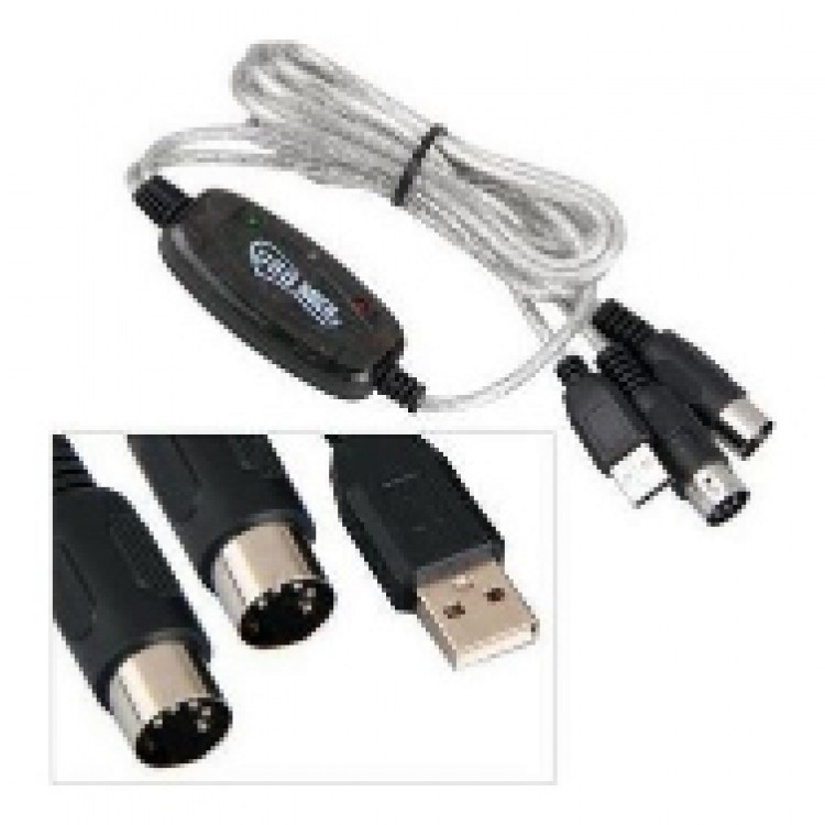 Usb midi kablo usb 2 x 5 pin midi kablo 5 pin midi kablo usb çevirici Usb midi kablo usb 2 x 5 pin midi kablo 5 pin midi kablo usb çevirici