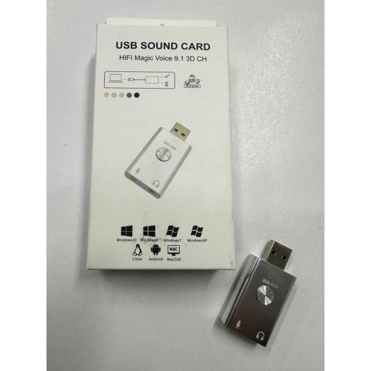 Usb ses kartı hifi magic voice 9.1 3d ch ses kartı