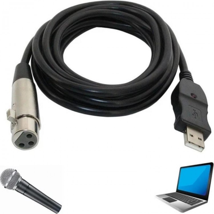 Usb xlr çevirici mikrofon usb çevirici kablo