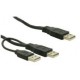 Usb y kablo 70 cm erkek erkek usb y kablo
