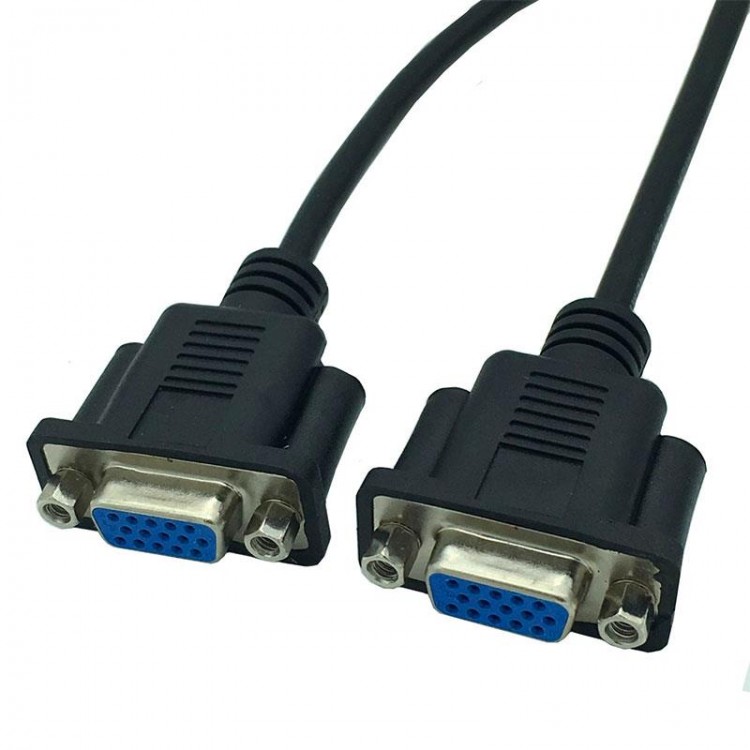 Vga 15 pin dişi dişi kablo vga uzatma birleştirme kablosu Vga 15 pin dişi dişi kablo vga uzatma birleştirme kablosu
