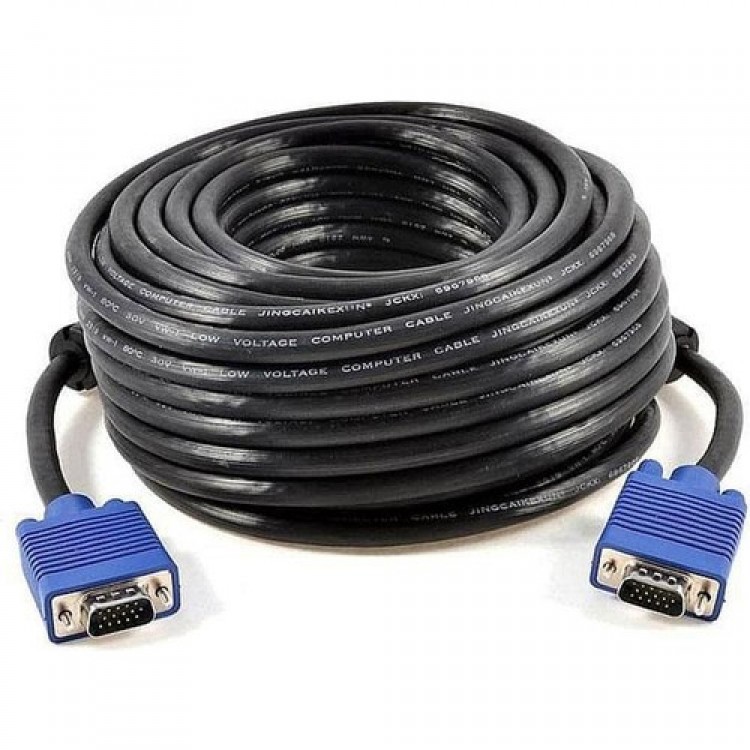 Vga 15 pin erkek erkek görüntü aktarım kablosu 60 metre