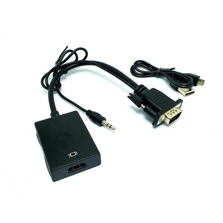 Vga hdmi çevirici usb güç destekli vga hdmi çevirici erkek vga dişi hdmi çevirici
