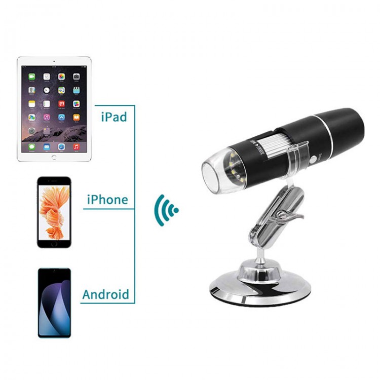 Wifi USB Dijital El Tipi Mikroskop Kablosuz Endoskop Kamera 8 ledli