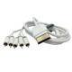 Xbox 360 ile uyumlu video rca companent audio L/R kablo 2m