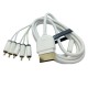 Xbox 360 ile uyumlu video rca companent audio L/R kablo 2m