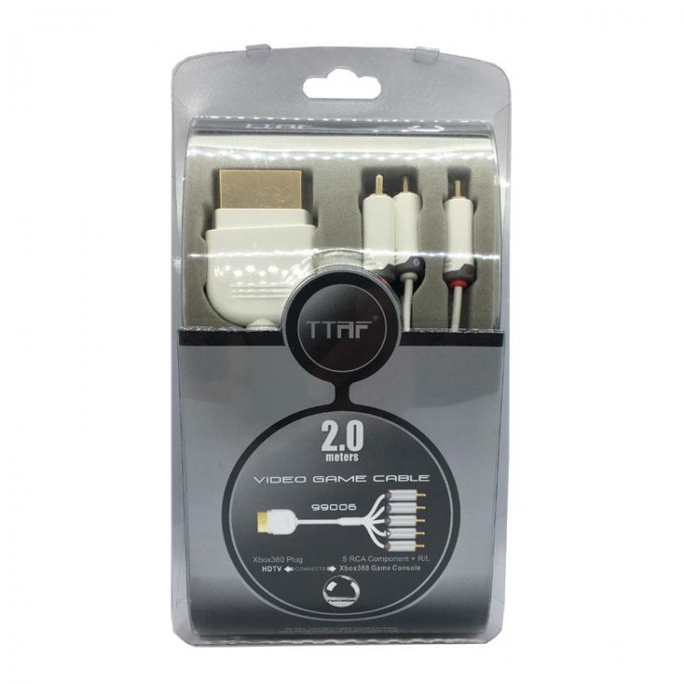 Xbox 360 ile uyumlu video rca companent audio L/R kablo 2m