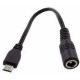 Adaptör micro usb çevirici 5.5 mm 2.5 mm micro usb çevirici 15 cm Adaptör micro usb çevirici 5.5 mm 2.5 mm micro usb çevirici 15 cm