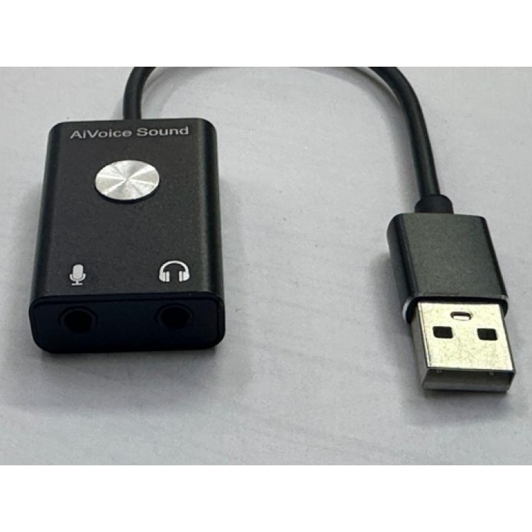 Aivoice ses kartı kablolu usb ses kartı ses çeviri için usb ses kartı