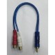 Amfi kablosu ses sistemi kablosu rca erkek 2x rca dişi kablo 2 rca dişi rca erkek kablo 25 cm Amfi kablosu ses sistemi kablosu rca erkek 2x rca dişi kablo 2 rca dişi rca erkek kablo 25 cm