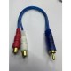 Amfi kablosu ses sistemi kablosu rca erkek 2x rca dişi kablo 2 rca dişi rca erkek kablo 25 cm Amfi kablosu ses sistemi kablosu rca erkek 2x rca dişi kablo 2 rca dişi rca erkek kablo 25 cm