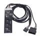 9 pin Anakart USB 2.0 çoklayıcı usb hub 4 Erkek 9 pin uzatma adaptörü