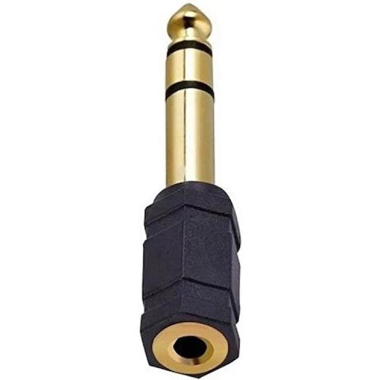 Aux amfi giriş çevirici stereo amfi giriş çevirici 3.5 mm dişi 6.35 mm erkek çevirici kulaklık jack piyano çevirici