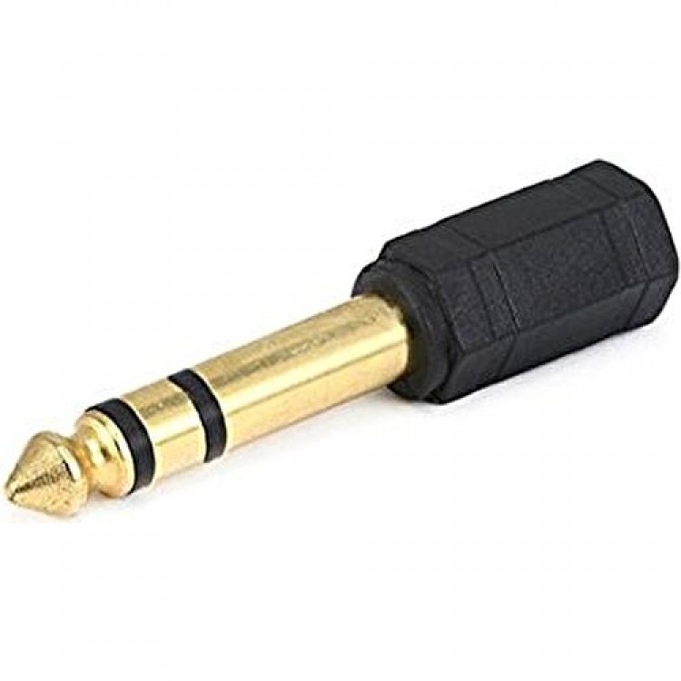 Aux amfi giriş çevirici stereo amfi giriş çevirici 3.5 mm dişi 6.35 mm erkek çevirici kulaklık jack piyano çevirici