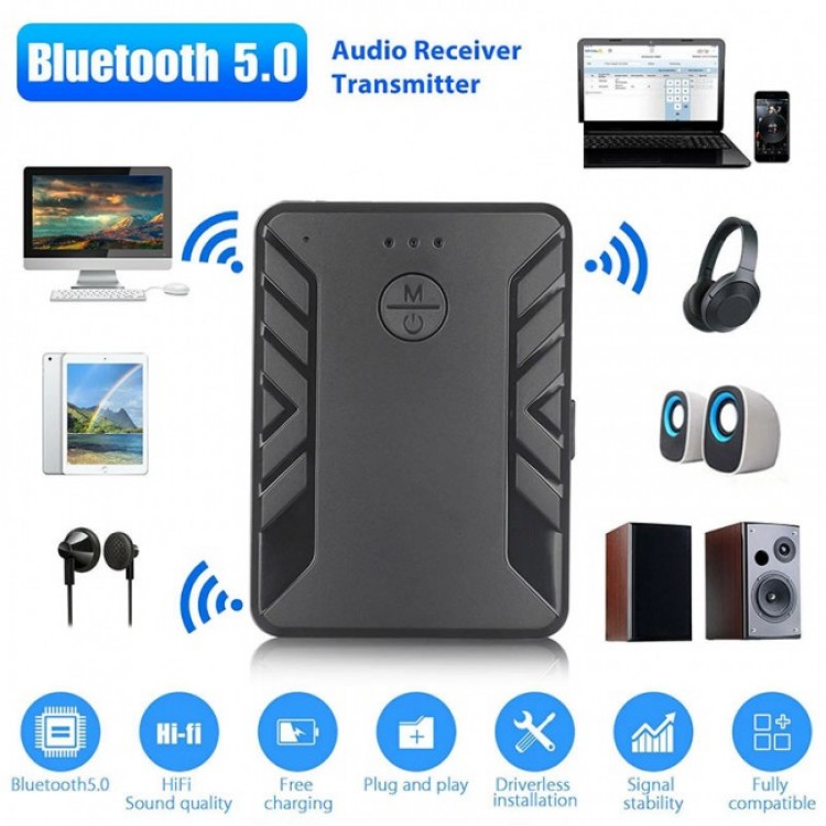 Aux çift bluetooth kulaklık bağlantı aparatı bluetooth alıcı verici t19