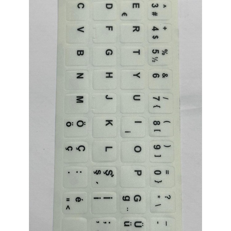 Beyaz Q sticker türkçe beyaz q klavye sticker beyaz klavye sticker