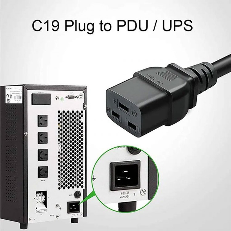 C19 power kablosu 16 amper ups için c19 power kablo 5m C19 power kablosu 16 amper ups için c19 power kablo 5m