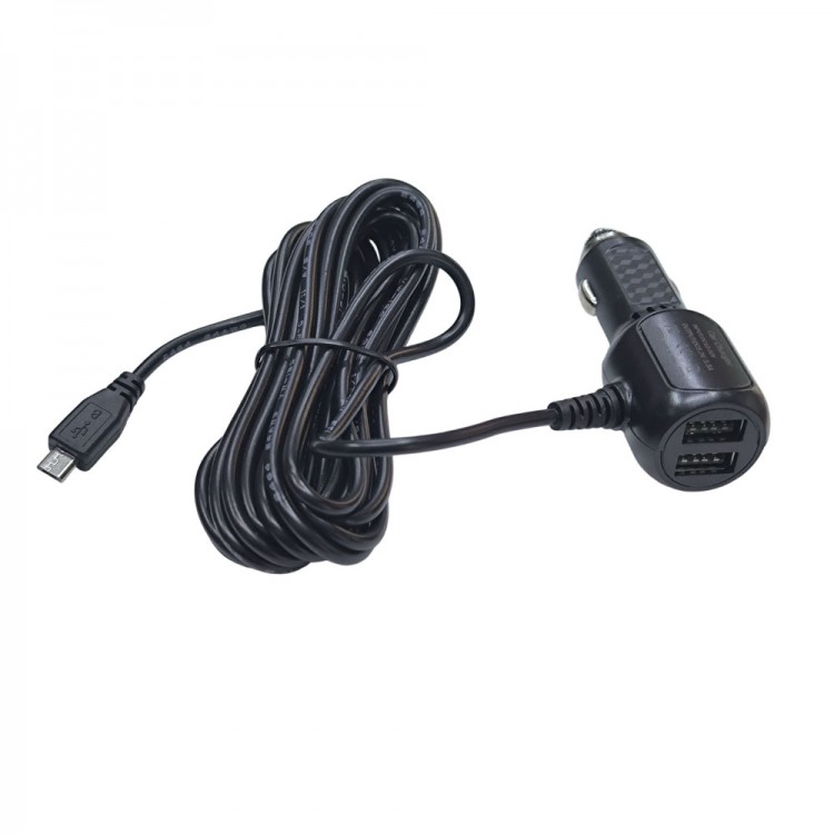 Mikro usb Navigasyon kamera için araç şarj adaptörü 5v 3.5A 2port usb