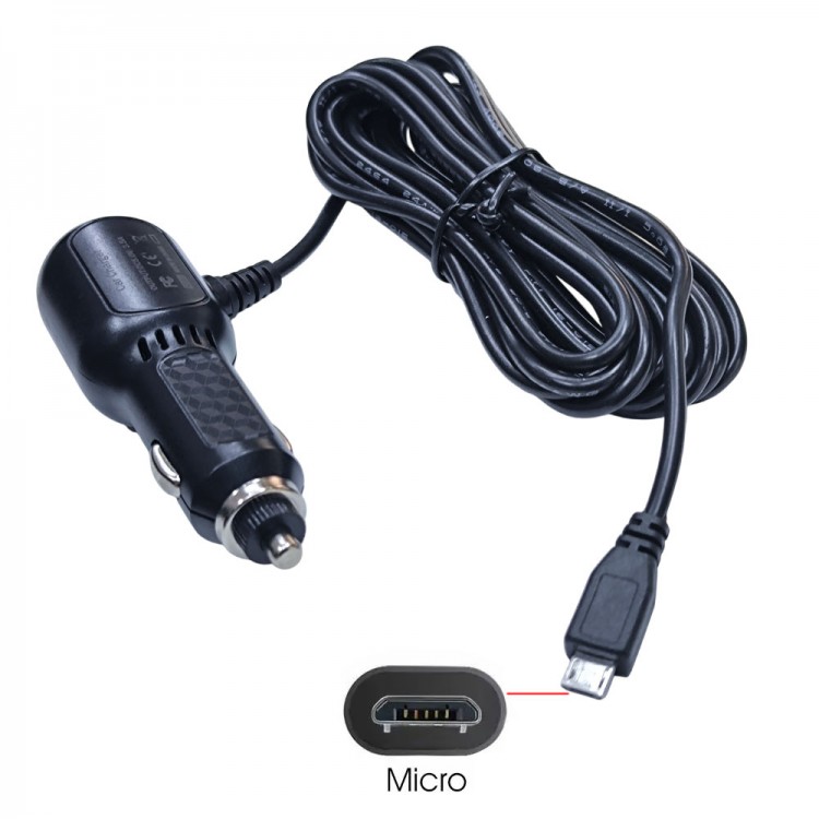 Mikro usb Navigasyon kamera için araç şarj adaptörü 5v 3.5A 2port usb