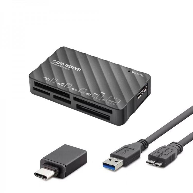USB 3.0 ve Type-C USB 3.1 Çoklu Kart Okuyucu CF SD MicroSD MS XD USB 3.0 ve Type-C USB 3.1 Çoklu Kart Okuyucu CF SD MicroSD MS XD