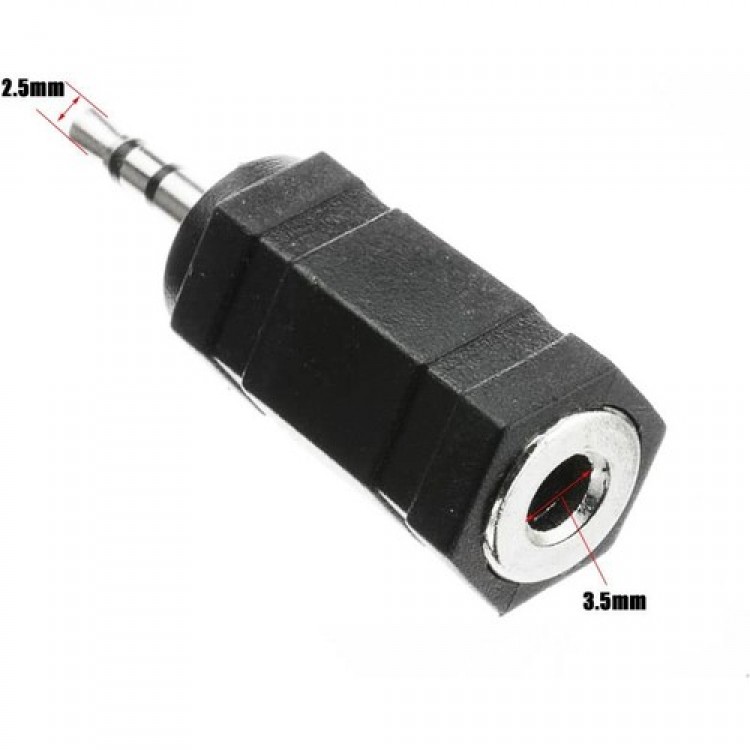 Dişi 3.5 mm erkek 2.5 mm jack kulaklık çevirici adaptör Dişi 3.5 mm erkek 2.5 mm jack kulaklık çevirici adaptör