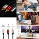 Dişi 3.5 mm erkek 2 rca çecirici kablo 2 rca erkek 3.5 dişi stereo çevirici