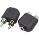 Dişi 3.5 mm stereo erkek 2 rca 2x erkek rca dişi stereo jack Dişi 3.5 mm stereo erkek 2 rca 2x erkek rca dişi stereo jack