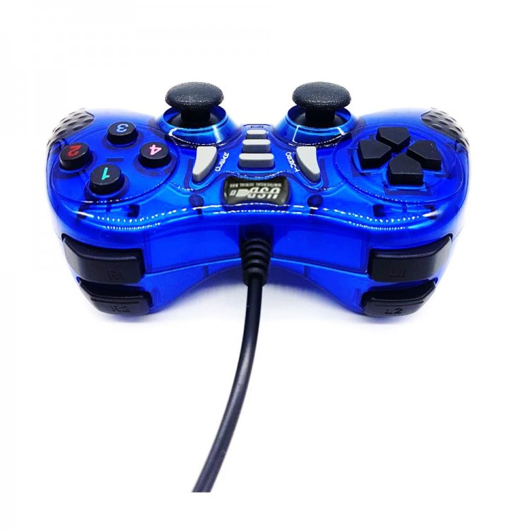 12 Fonksiyon Tuşulu Double Shock Usb pc bilgisayar Oyun Kolu mavi 12 Fonksiyon Tuşulu Double Shock Usb pc bilgisayar Oyun Kolu mavi