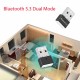Dual mod USB Bluetooth adaptörü kablosuz 5.3 çift modlu BT adaptör siyah Dual mod USB Bluetooth adaptörü kablosuz 5.3 çift modlu BT adaptör siyah
