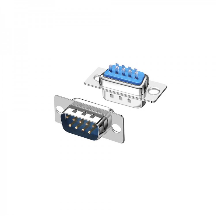 RS232 com port erkek lehim tipi kapaklı soket seti db9
