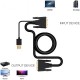 dvı 24+1 erkek erkek kablo + usb 2.0 güç kablosu dvı-d  20m