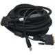 dvı 24+1 erkek erkek kablo + usb 2.0 güç kablosu dvı-d  20m