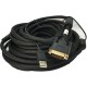 dvı 24+1 erkek erkek kablo + usb 2.0 güç kablosu dvı-d  20m