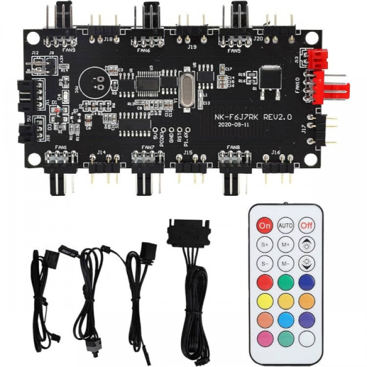 fan kontrol 8 port kumandalı argb fan kontrol kiti