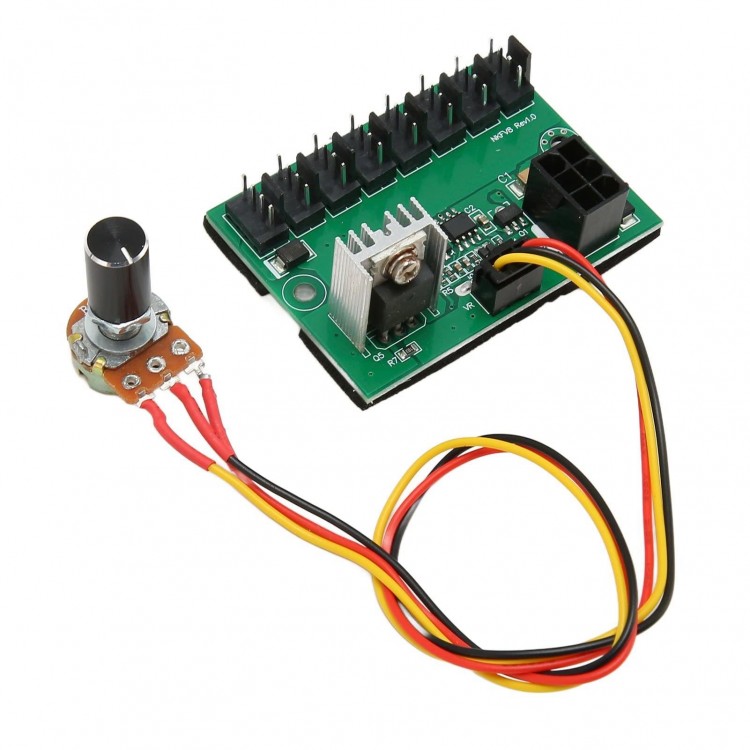 Fan hız kontrol modülü 2 pin 3 pin 4 pin uyumlu potansiyometre fan çoklayıcı