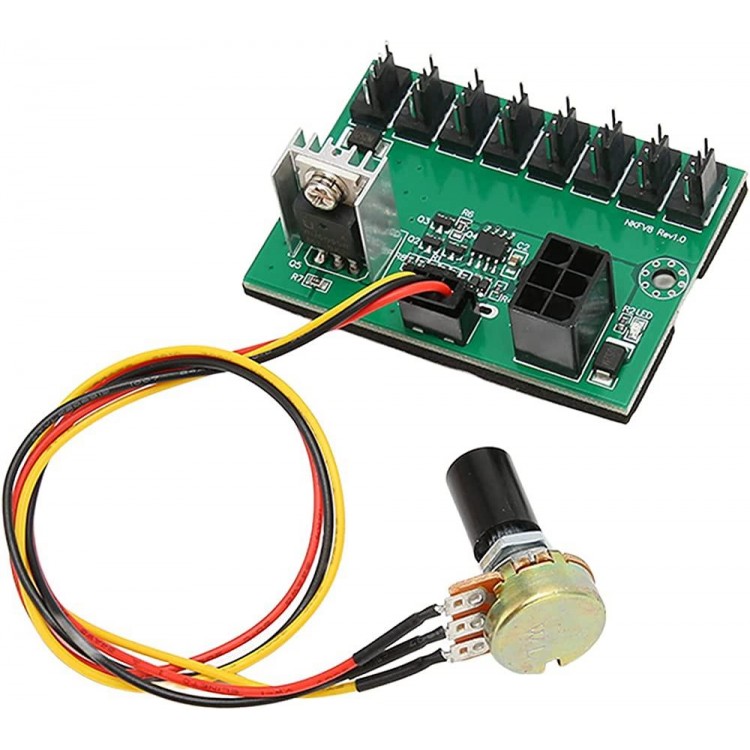 Fan hız kontrol modülü 2 pin 3 pin 4 pin uyumlu potansiyometre fan çoklayıcı