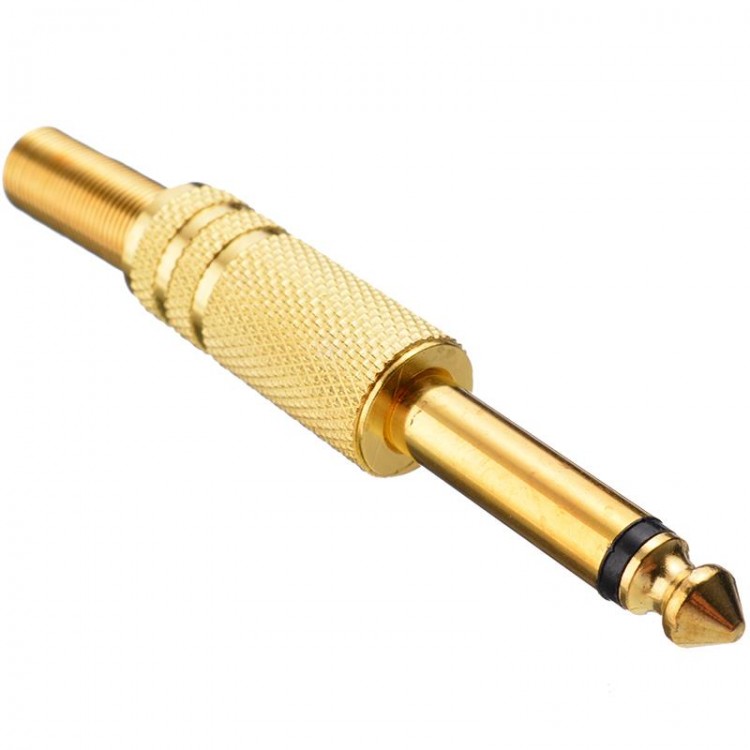Gold gitar jack gold 6.3 mm jack gold mono 6.3 mm jack