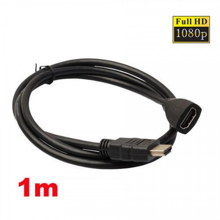 hdmi dişi erkek uzatma kablo 1m