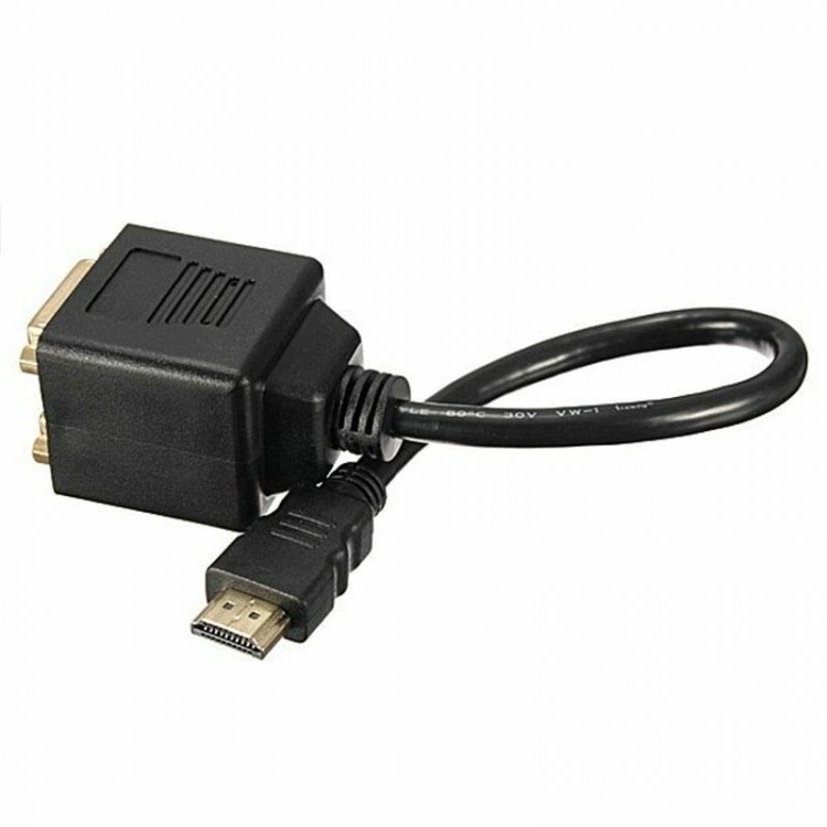 hdmı erkek to 2x dvı 24+5 dişi çevirici splitter kablo hdmı erkek to 2x dvı 24+5 dişi çevirici splitter kablo