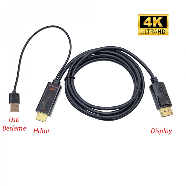 Hdmı to displayport çevirici kablo hdmı out (Çıkış) display in (Giriş) Hdmı to displayport çevirici kablo hdmı out (Çıkış) display in (Giriş)