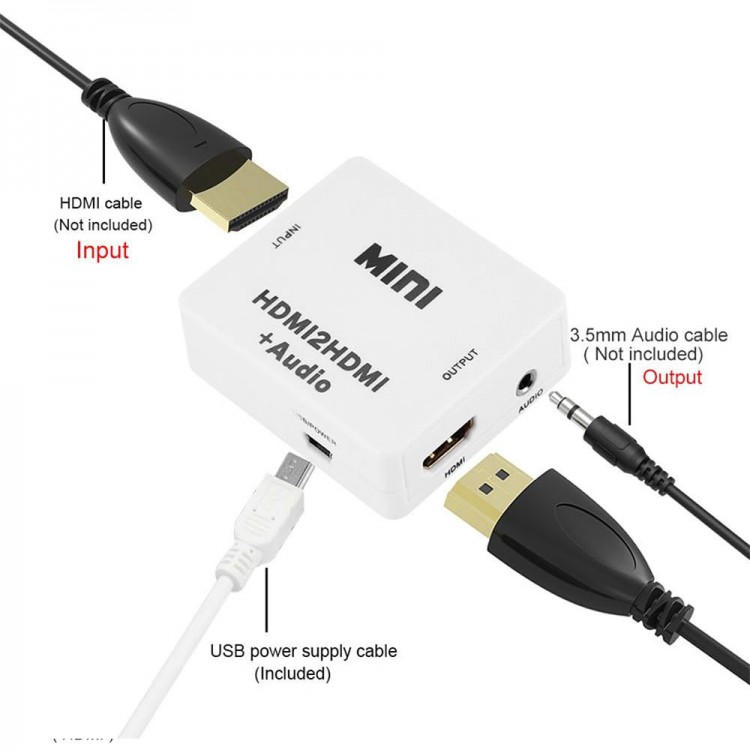 Hdmı+ses ayırıcı HDMI Mini HD-HD Ses Dönüştürücü Hdmı+ses ayırıcı HDMI Mini HD-HD Ses Dönüştürücü
