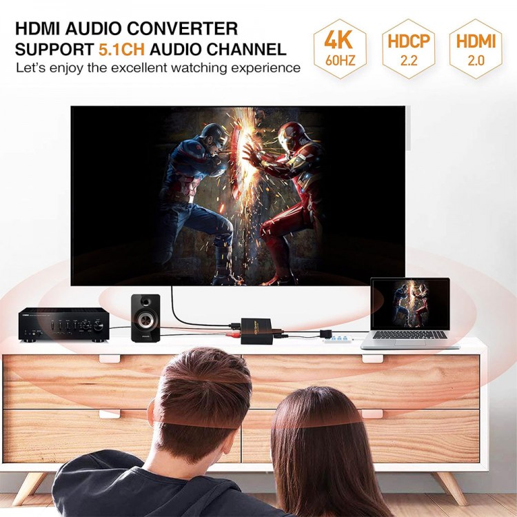 HDMI Video Ses Ayırıcı HDMI + Ses (SPDIF + RCA L/R Stereo) audio ayırıcı HDMI Video Ses Ayırıcı HDMI + Ses (SPDIF + RCA L/R Stereo) audio ayırıcı