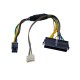 HP Elite 8100 8200 8300 anakartlar için ATX PSU 24pin -6 pine çevirici kablo HP Elite 8100 8200 8300 anakartlar için ATX PSU 24pin -6 pine çevirici kablo