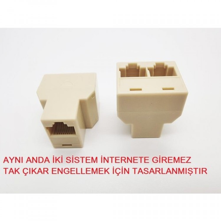 İnternet çoğaltıcı 1 giriş 2 çıkış rj45 jack rj45 çoğaltıcı jack AYNI ANDA 2 PORT ÇALIŞMAZ ATL-2023-0813 İnternet çoğaltıcı 1 giriş 2 çıkış rj45 jack rj45 çoğaltıcı jack AYNI ANDA 2 PORT ÇALIŞMAZ ATL-2023-0813