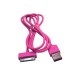 ıpad - ipod - iphone 4 uyumlu usb şarj ve data kablosu pembe 1m ıpad - ipod - iphone 4 uyumlu usb şarj ve data kablosu pembe 1m