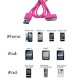 ıpad - ipod - iphone 4 uyumlu usb şarj ve data kablosu pembe 1m ıpad - ipod - iphone 4 uyumlu usb şarj ve data kablosu pembe 1m