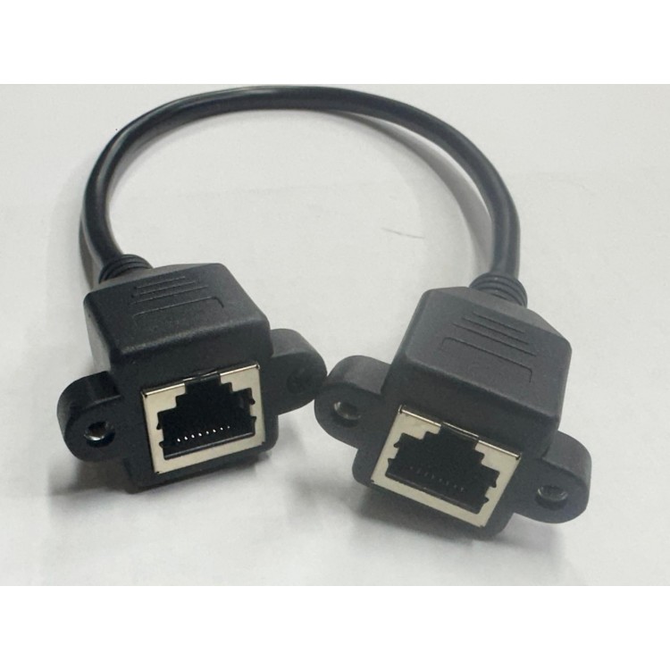 Montaj tipi rj45 birleştirici 30 cm dişi dişi rj45 kablo