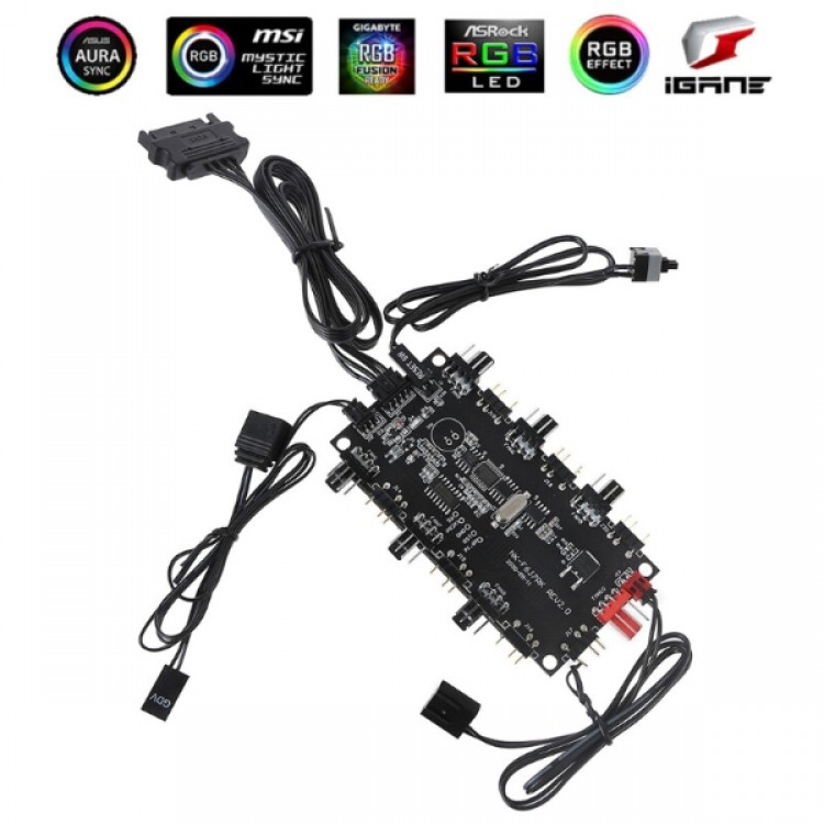 fan kontrol 8 port kumandalı argb fan kontrol kiti