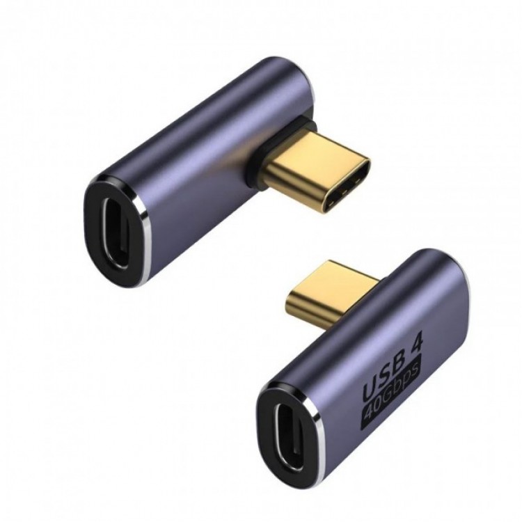L typec çevirici usb4  40 gbps 90 derece typec çevirici dik typec çevirici