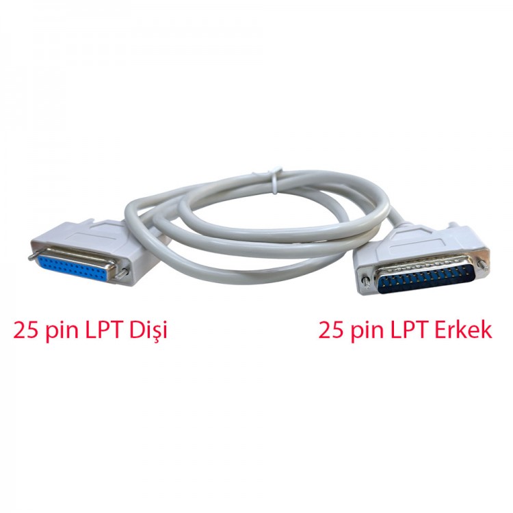 25 pin lpt dişi erkek paralel port yazıcı kablosu 1.5m 25 pin lpt dişi erkek paralel port yazıcı kablosu 1.5m